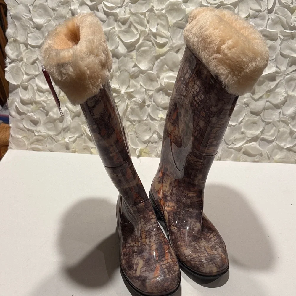 Kamik Women's Brown Patterned Winter Boots
